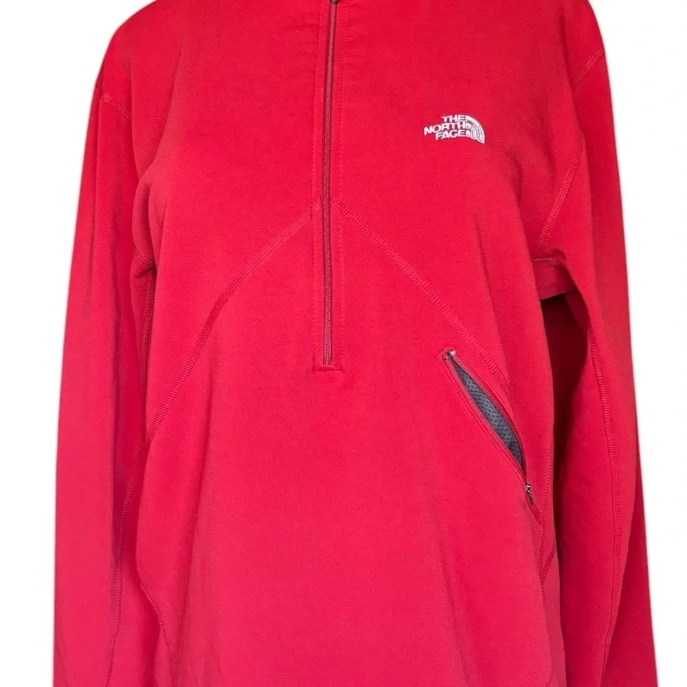 The North face men 1/4 zip fleece pocket pullover